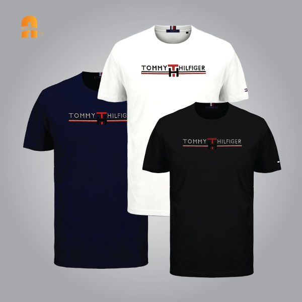 Tommy Hilfiger Drop Shoulder Cotton T-Shirt 3pcs Combo