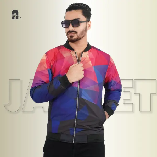 Street Vibe Graphic Padding Jacket for Men