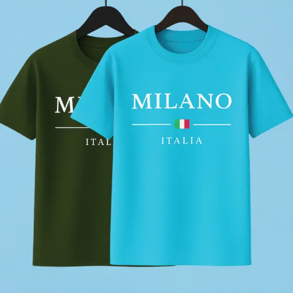 Mens Premium Export Quality DropShoulder 2pcs Combo (Skyblue-Green)