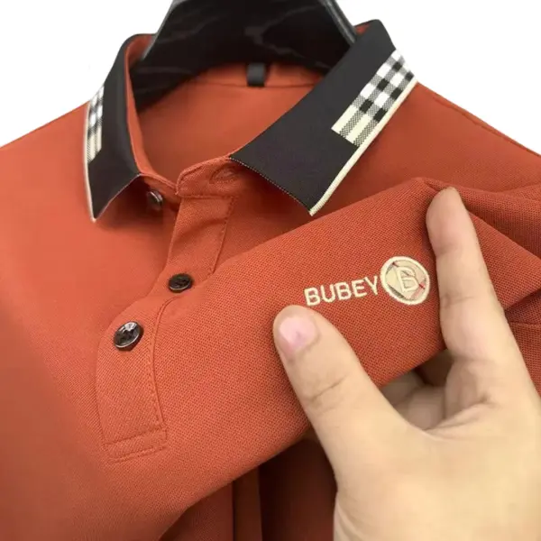 Premium Polo Shirt For Men (Deep Orange)