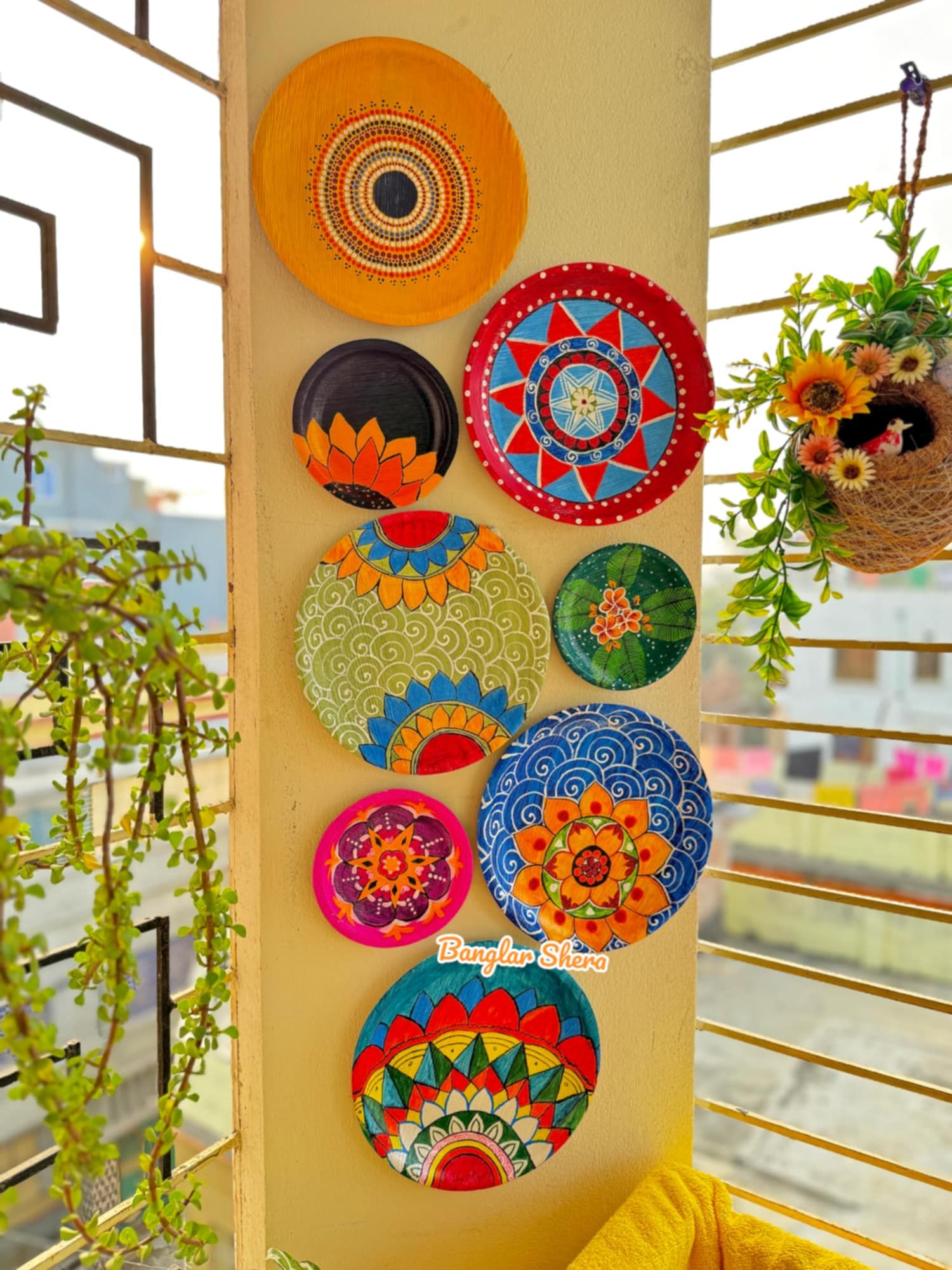 Painted plate set regular