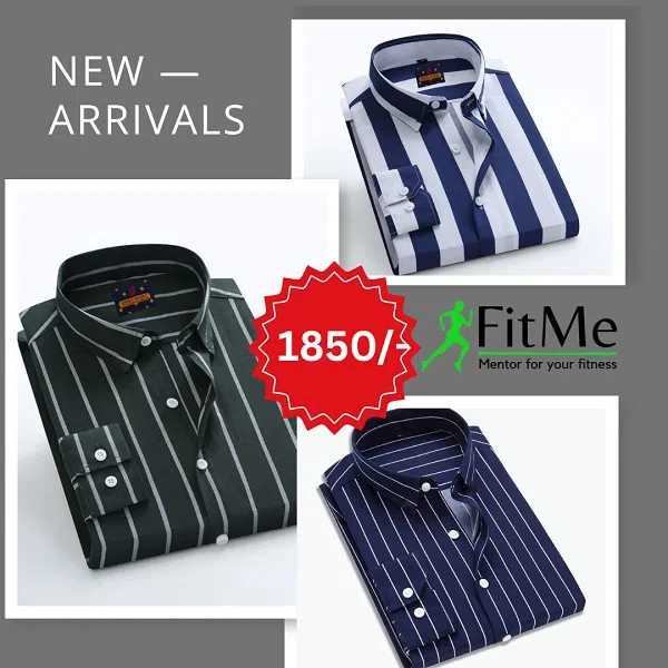 Premium Quality Stripe Shirts 3 Pices