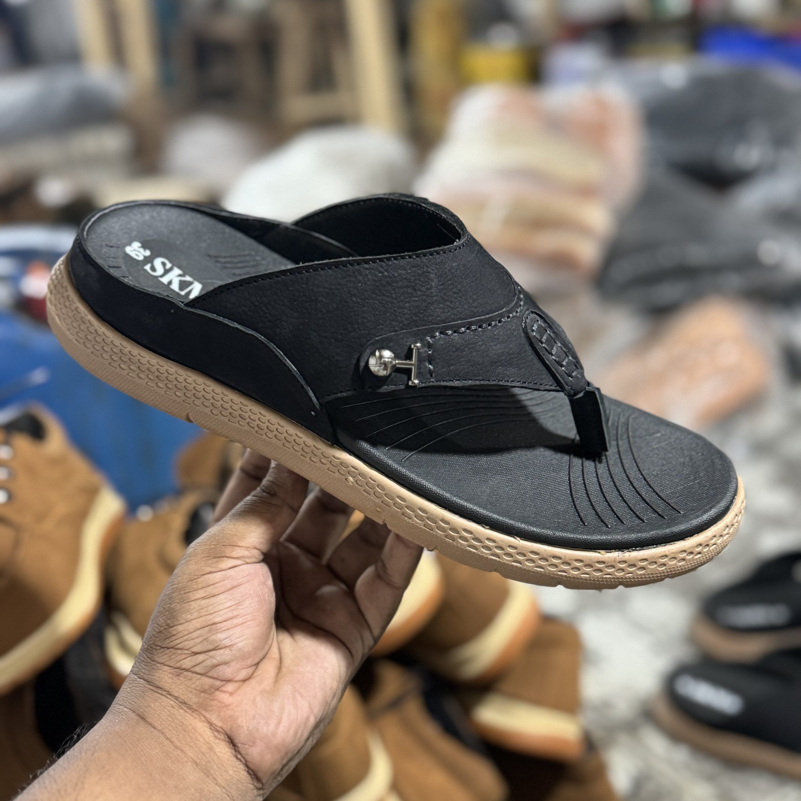 SKM Primium Quality Sandal Shoes 100% Genuine Caw Leather