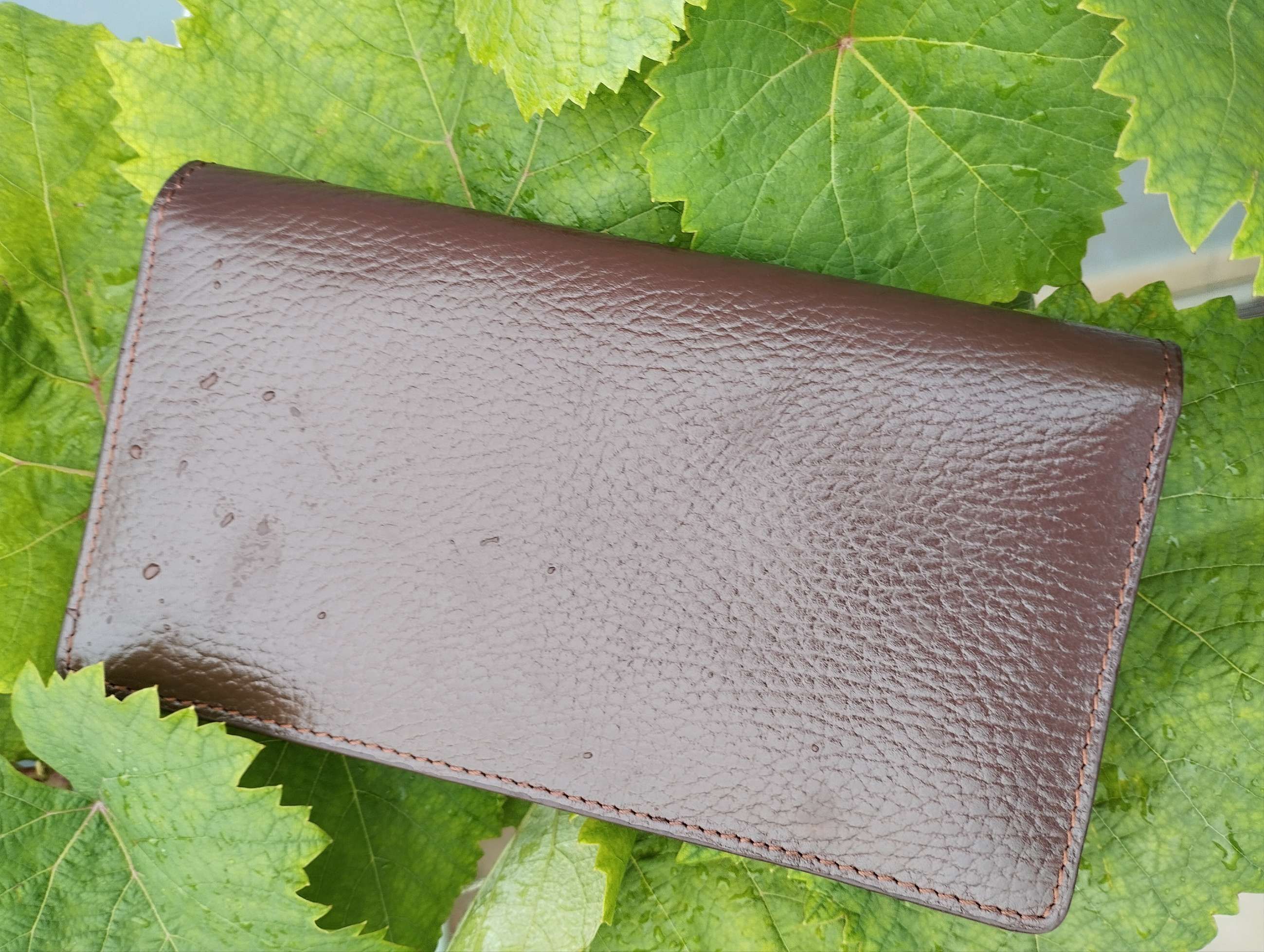 2- Chocolate colour, Leather long wallet