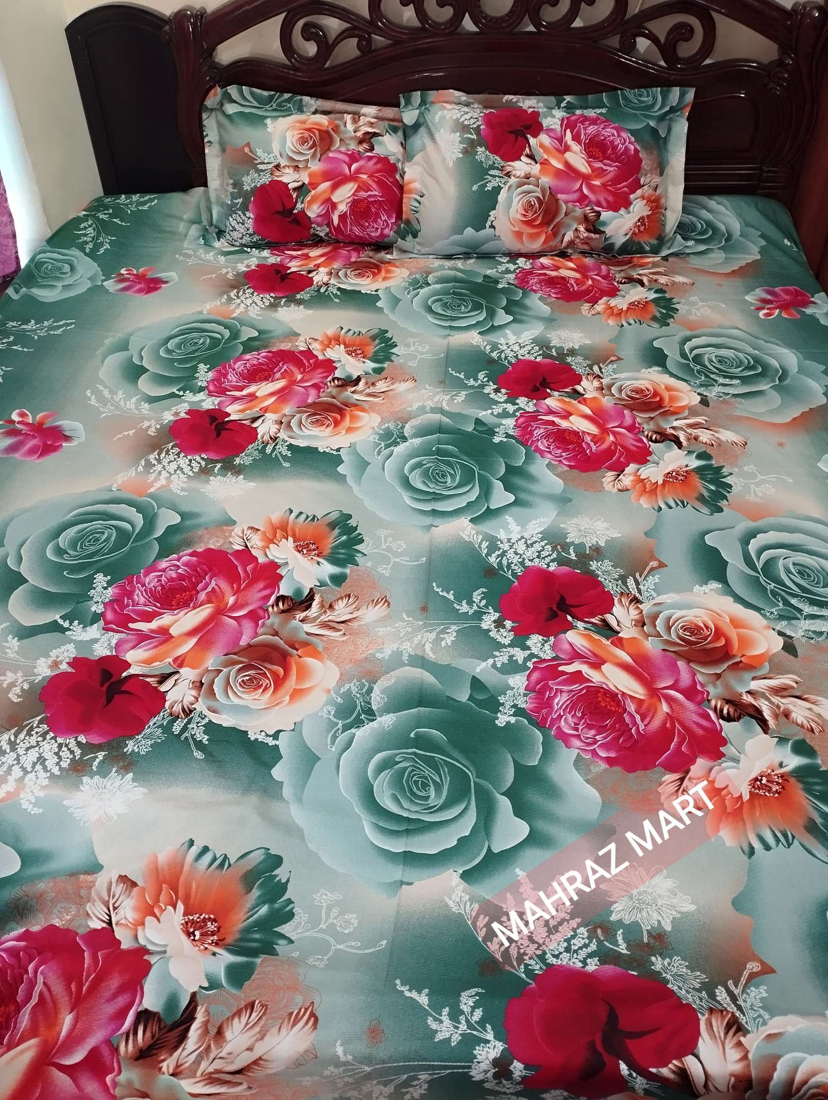 6- প্রিমিয়াম কটন বেডশিট, দুটি বালিশের কাভার সহ।