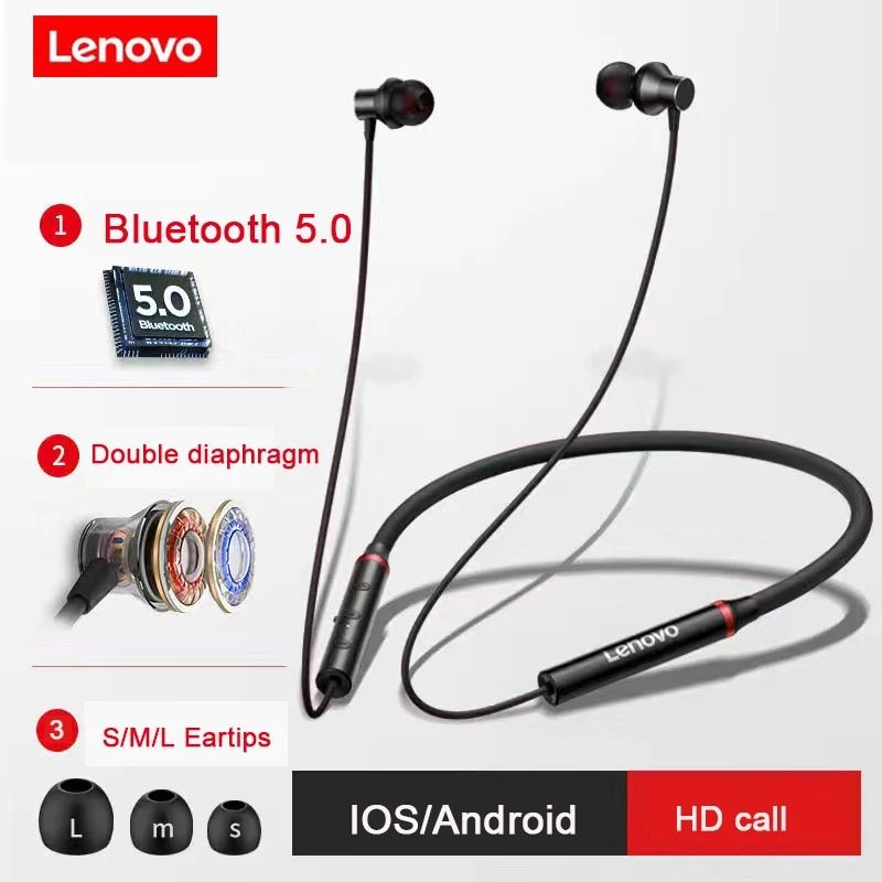 LENOVO HE05X HANGING NECKBAND HEADPHONES