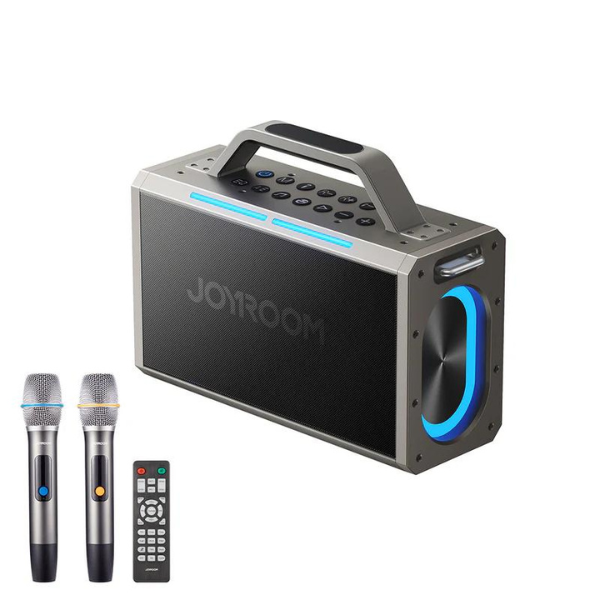 Original JOYROOM Pies Series JR-MW03 Dual Mic Wireless Speaker-Black