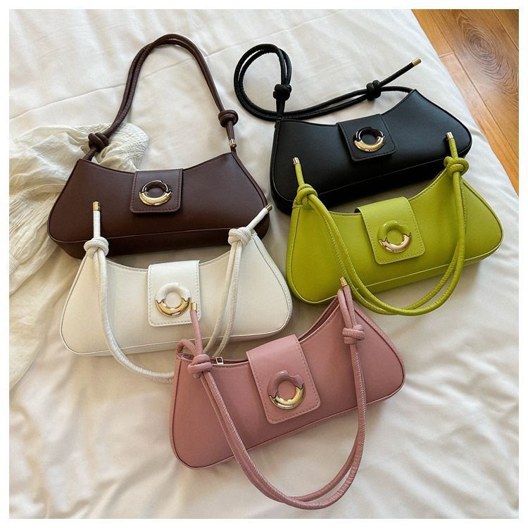 Trendy Baguette Bag Metal Donut Decor