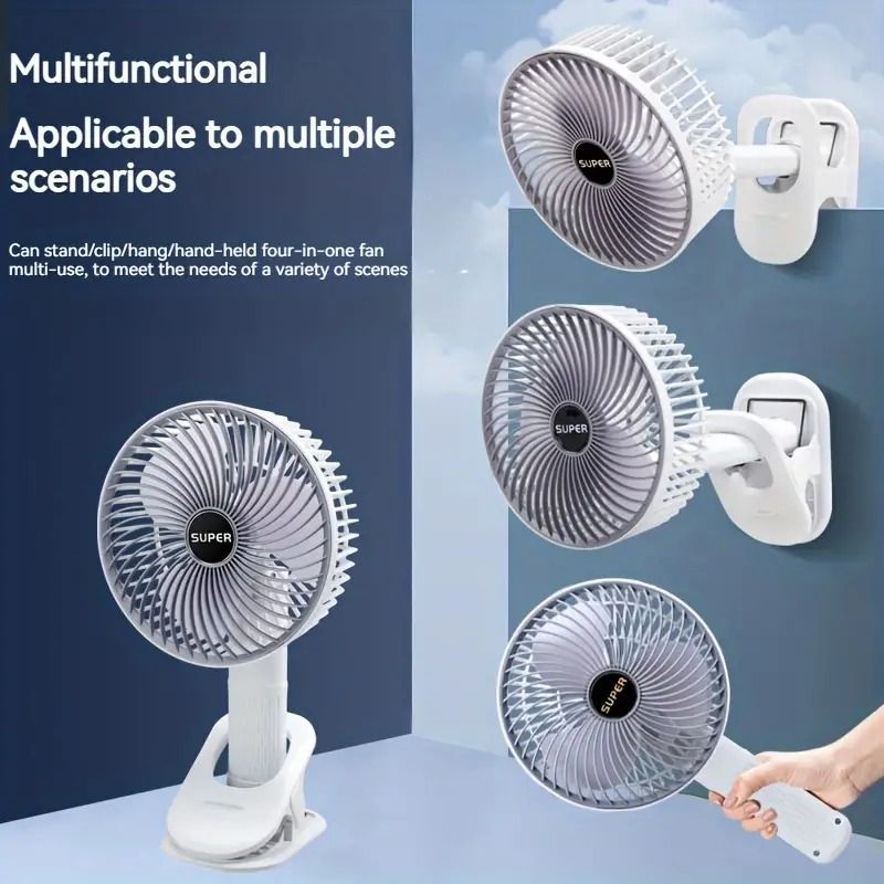 Rechargeable 3 in 1 Clip Fan