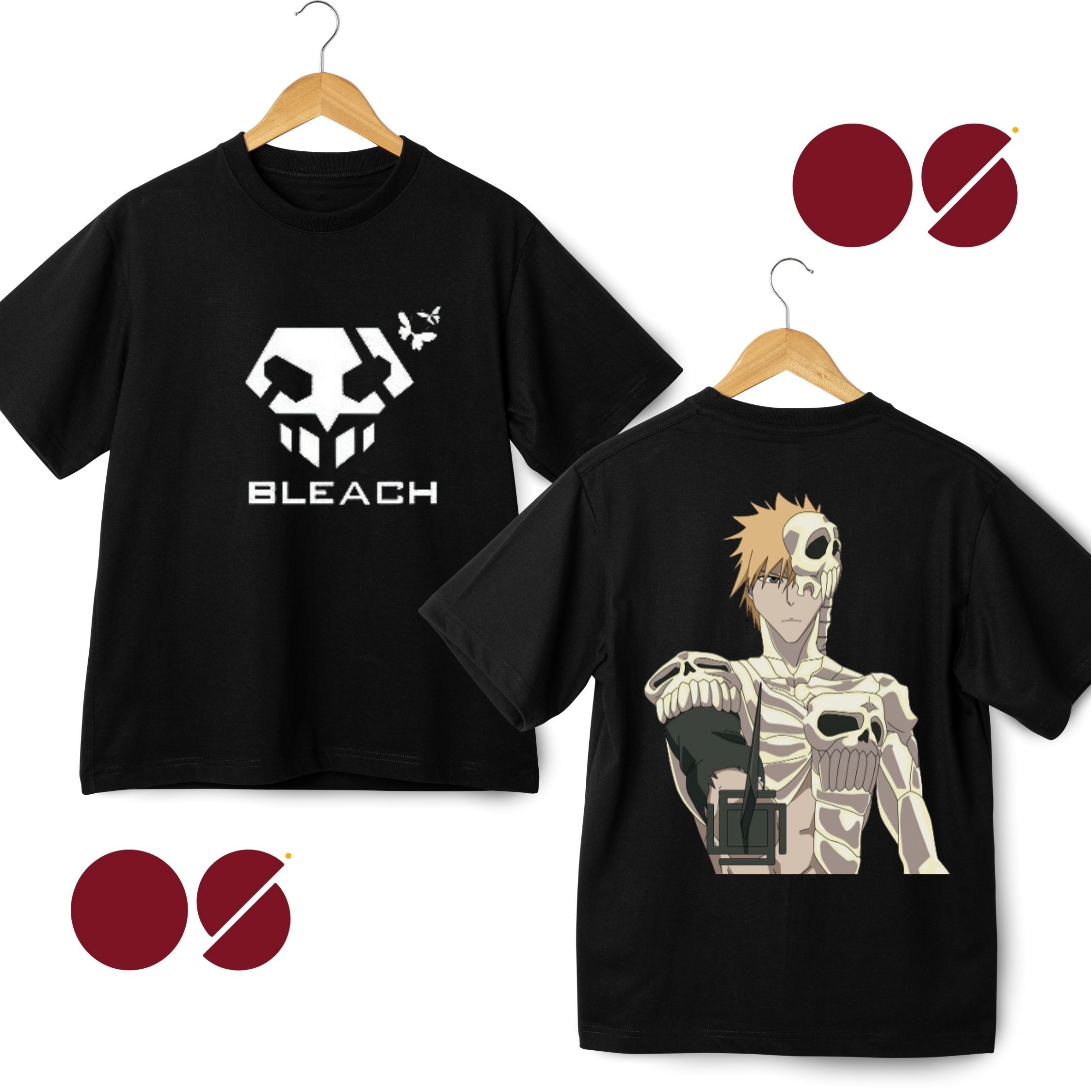 Bleach Drop Shoulder Unisex T-Shirt ( Double Side Print)
