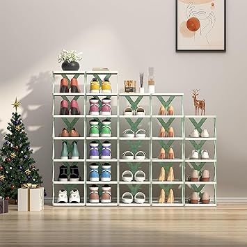 5 grids Narrow Shoe Rack Tower Shelf