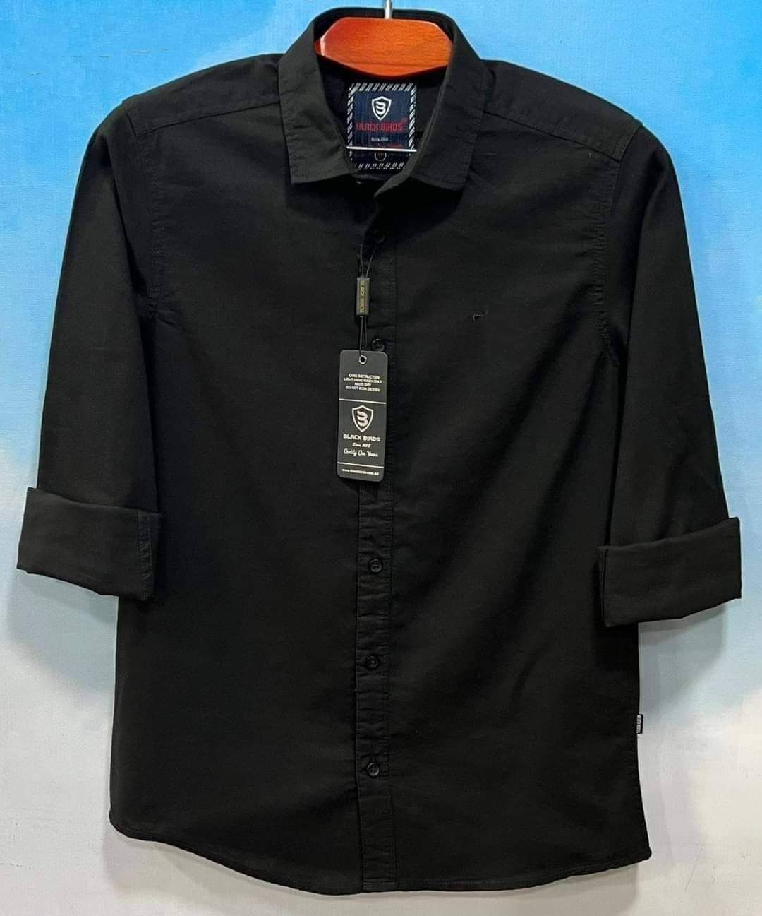 Men's Long Sleeve Solid Shirt - 03