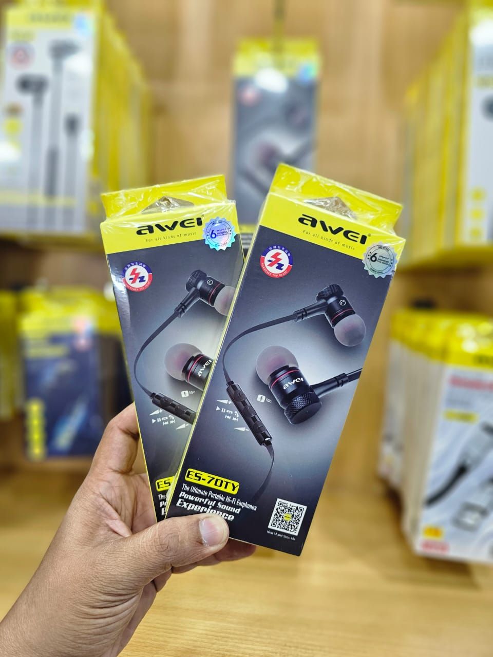 Awei ES-70TY High Frequency Stereo Deep Bass Wired Earphones