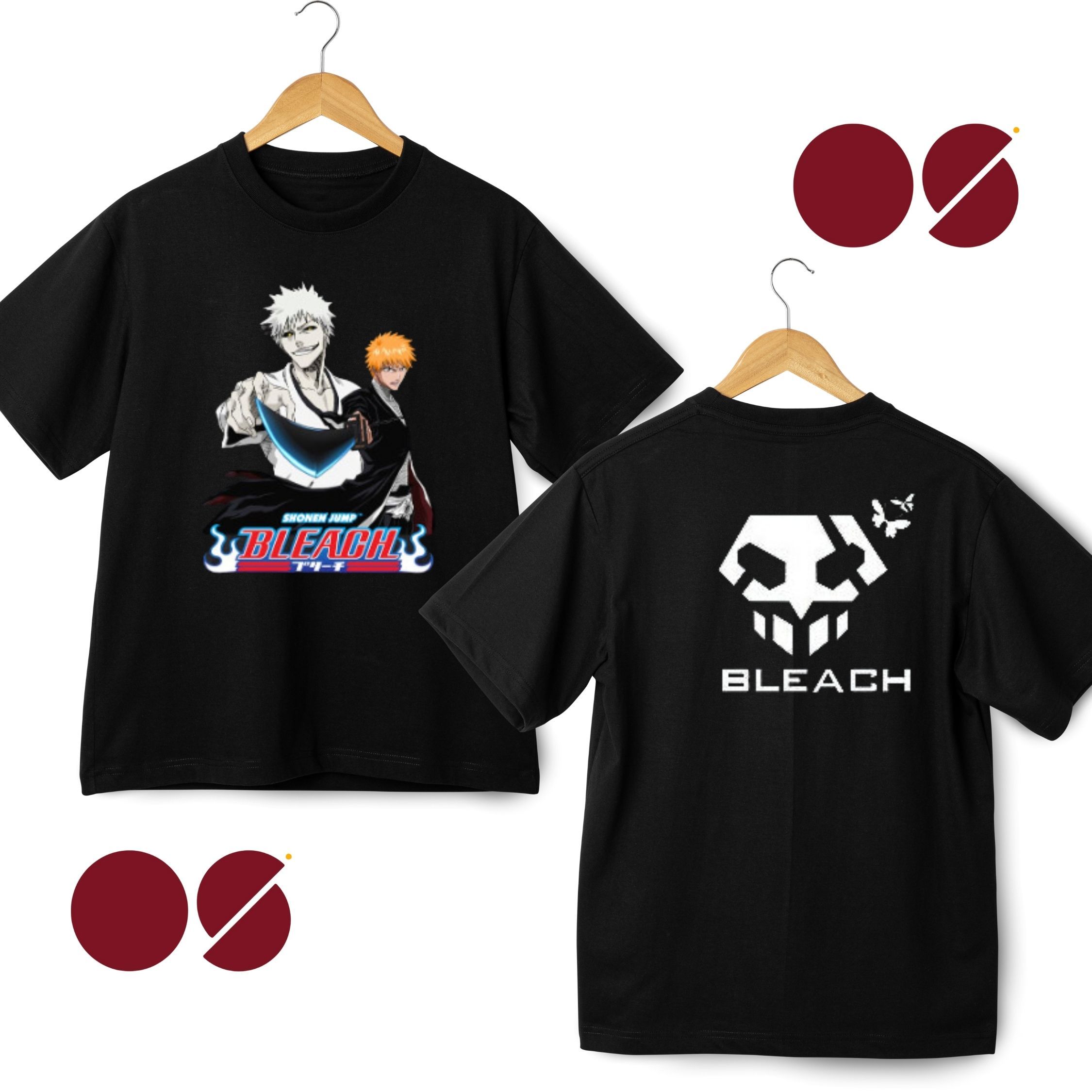Bleach Drop Shoulder Unisex T-Shirt ( Double Side Print)