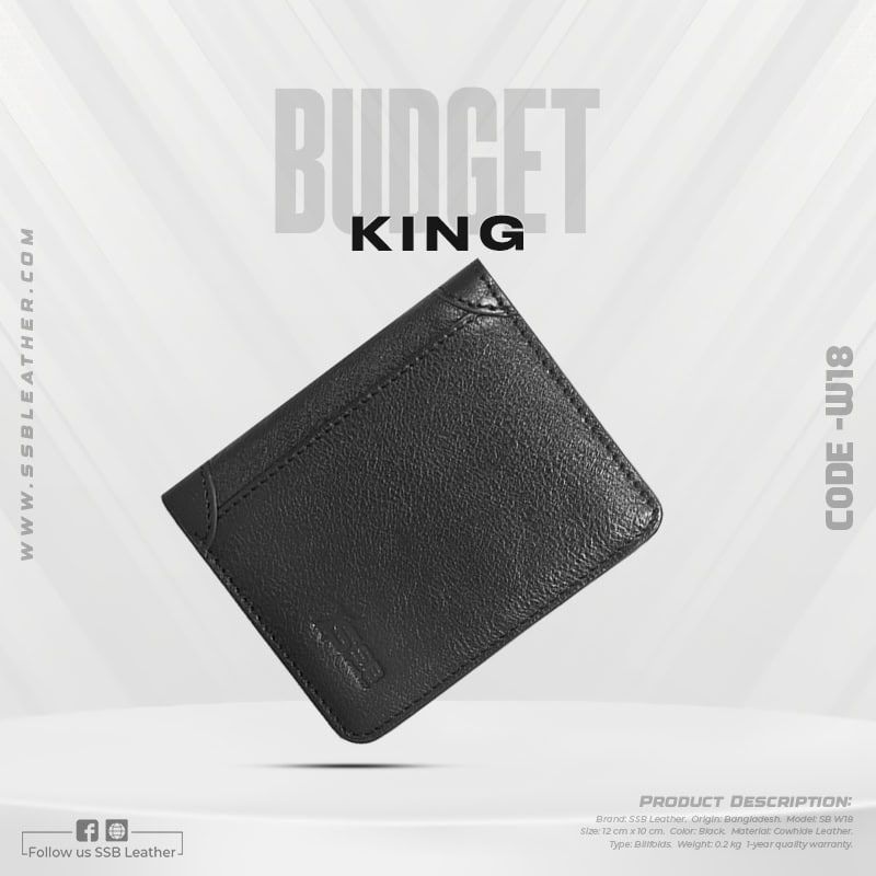 Leather Short Wallet SB-W18 | Budget King