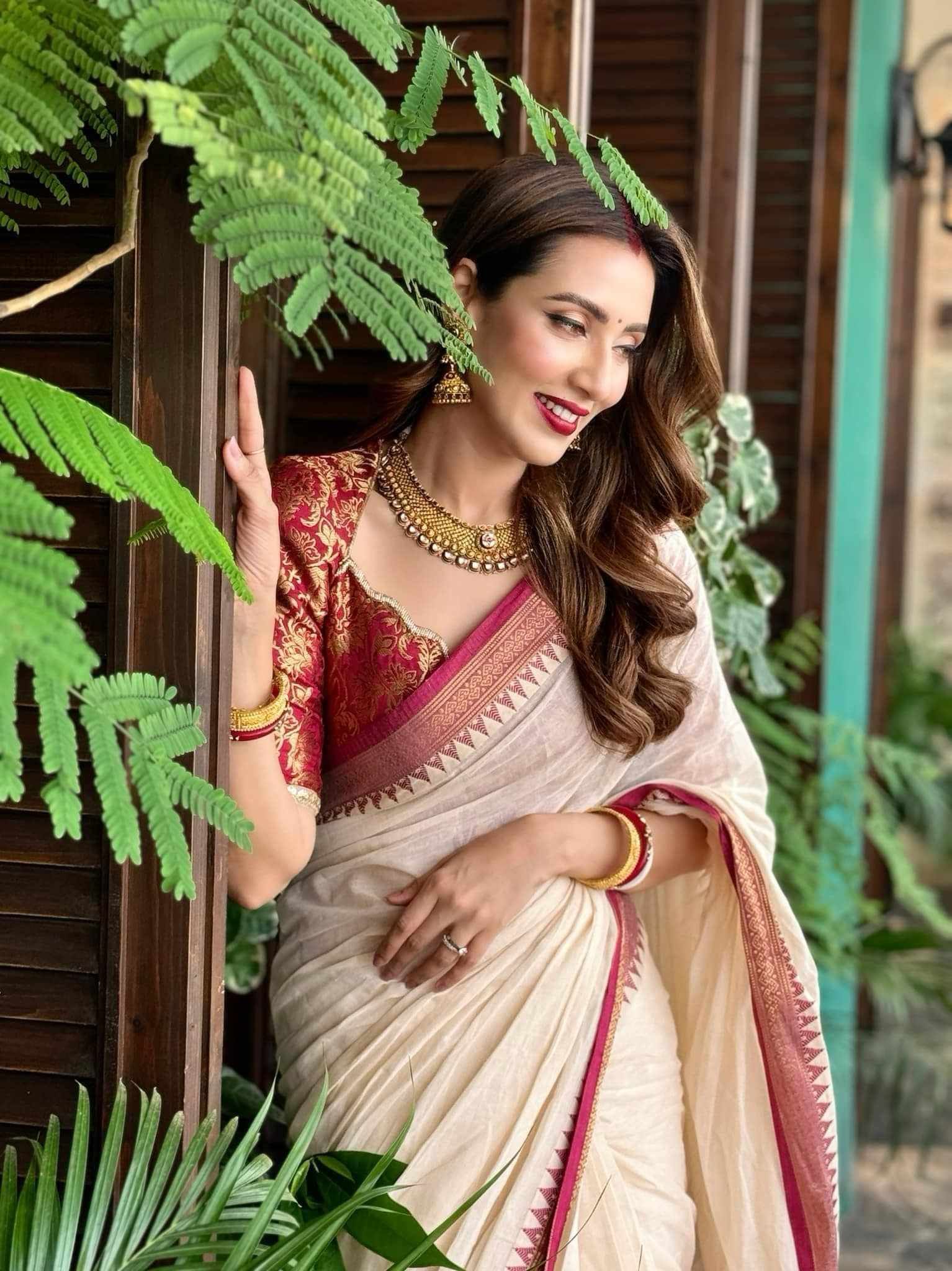 Pure Tangail cotton sari