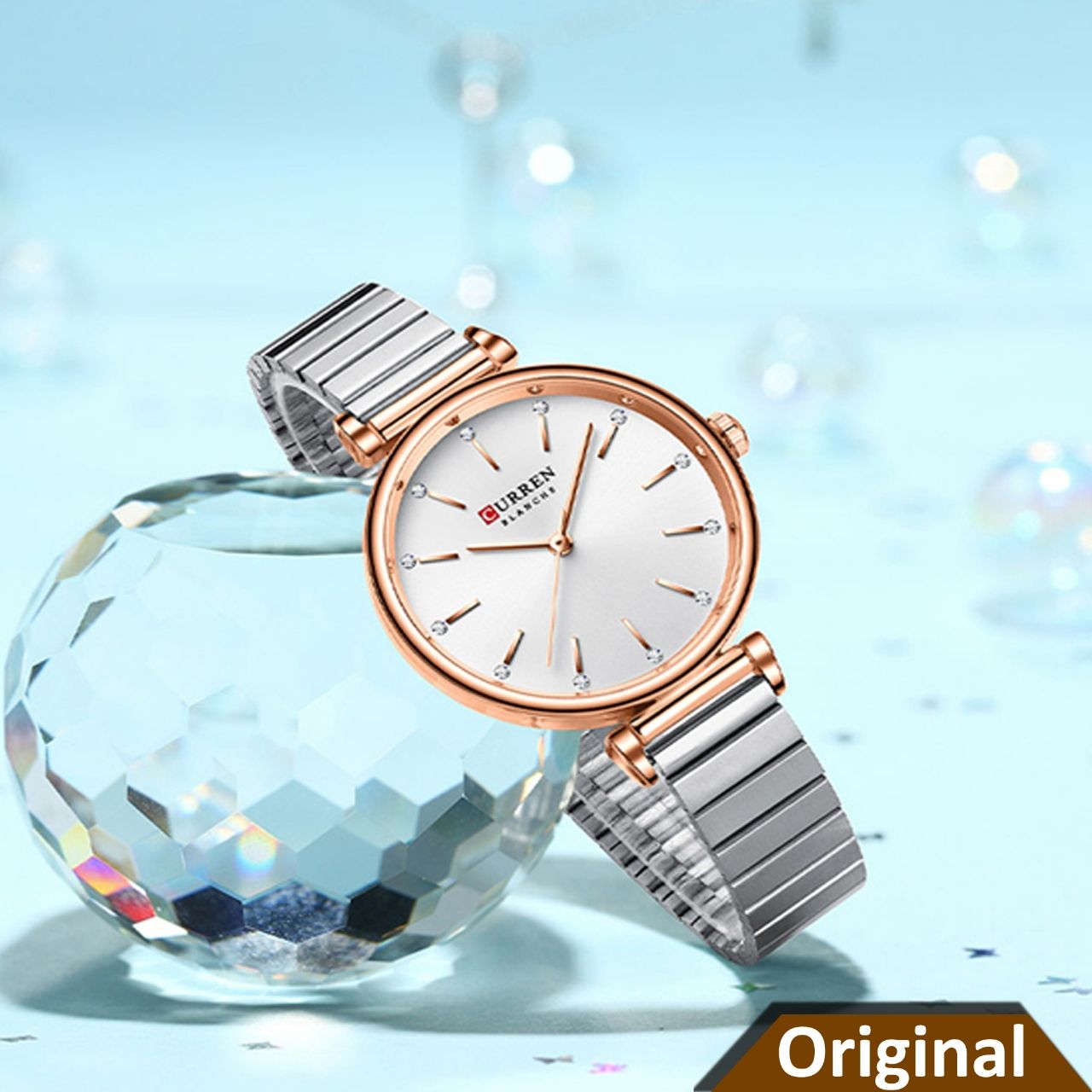 CURREN Women Cut Stainless Steel Strap Watch (Mastercopy)