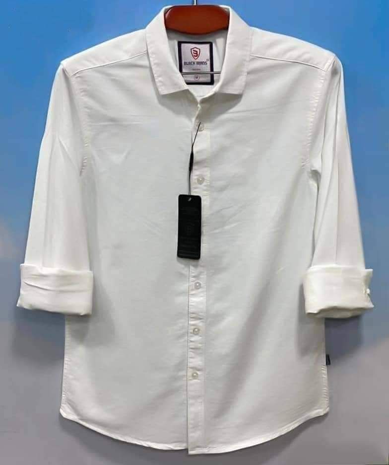 Men's Long Sleeve Solid Shirt - 04