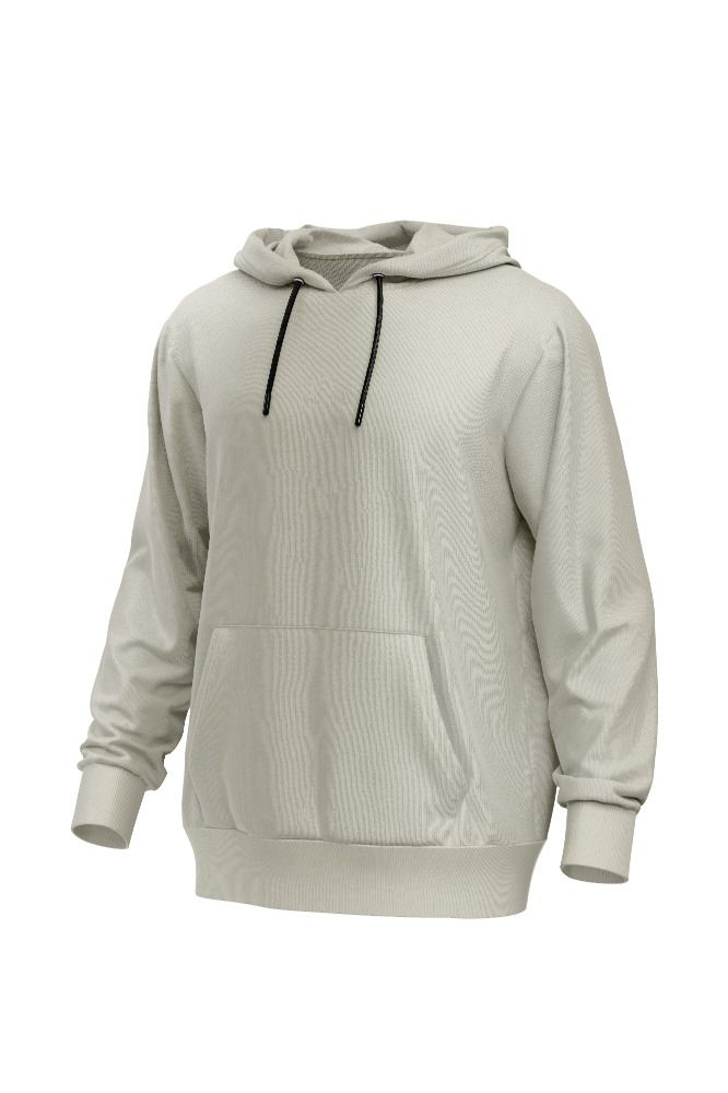 Men solid Hoodie - Floral white