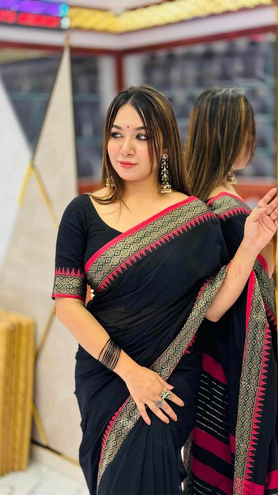 Pure Tangail cotton sari