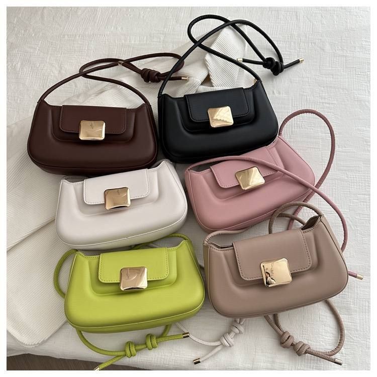 Minimalist Shoulder Bag Trendy Solid Color Bag