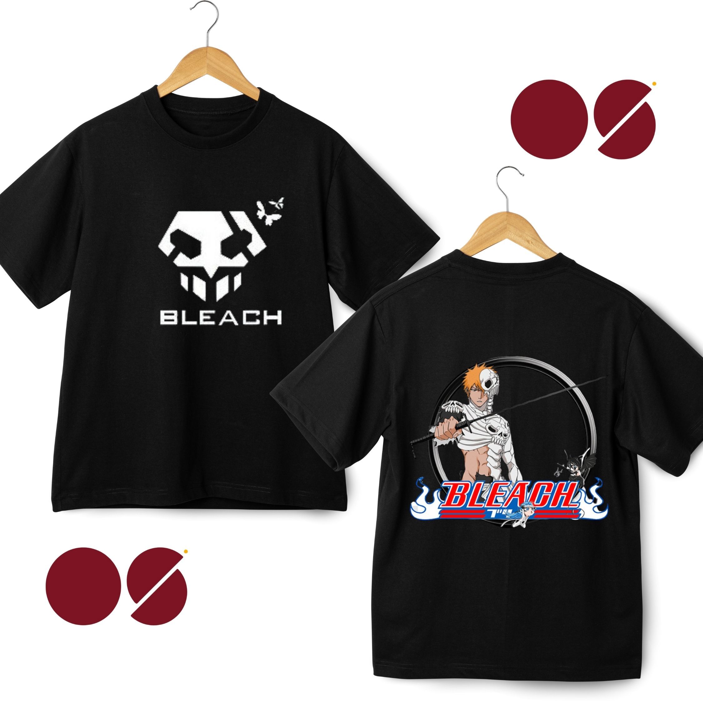 Bleach Drop Shoulder Unisex T-Shirt ( Double Side Print)