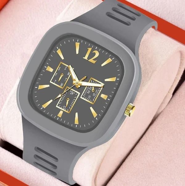 New Silicon Analogue Fashionable Watch For Men