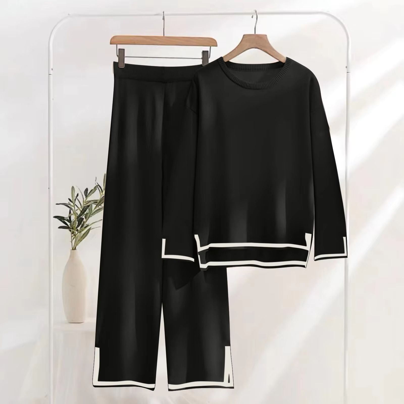 Long Sleeve Sweater Pants Set