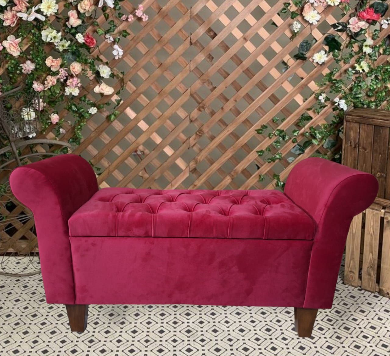 Ottoman Stool with Storage