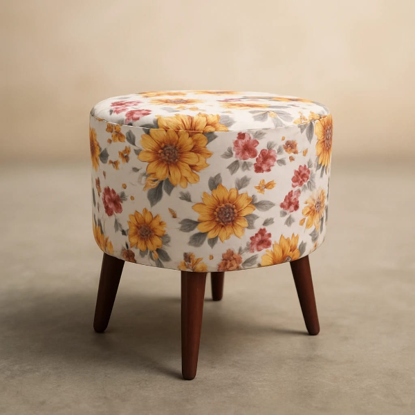 Floral Print Stool ST01