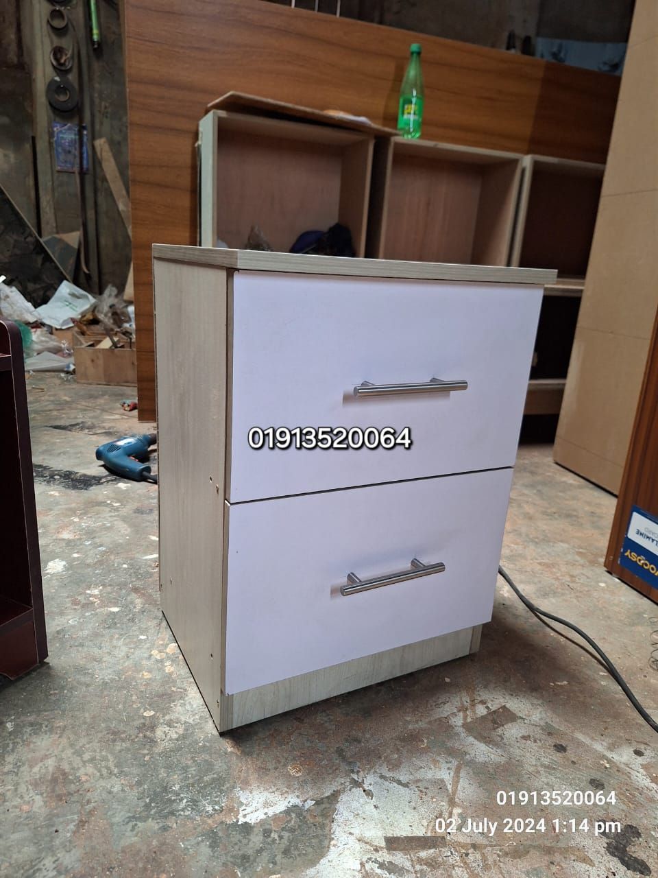 Bed side table H22 L16 W12