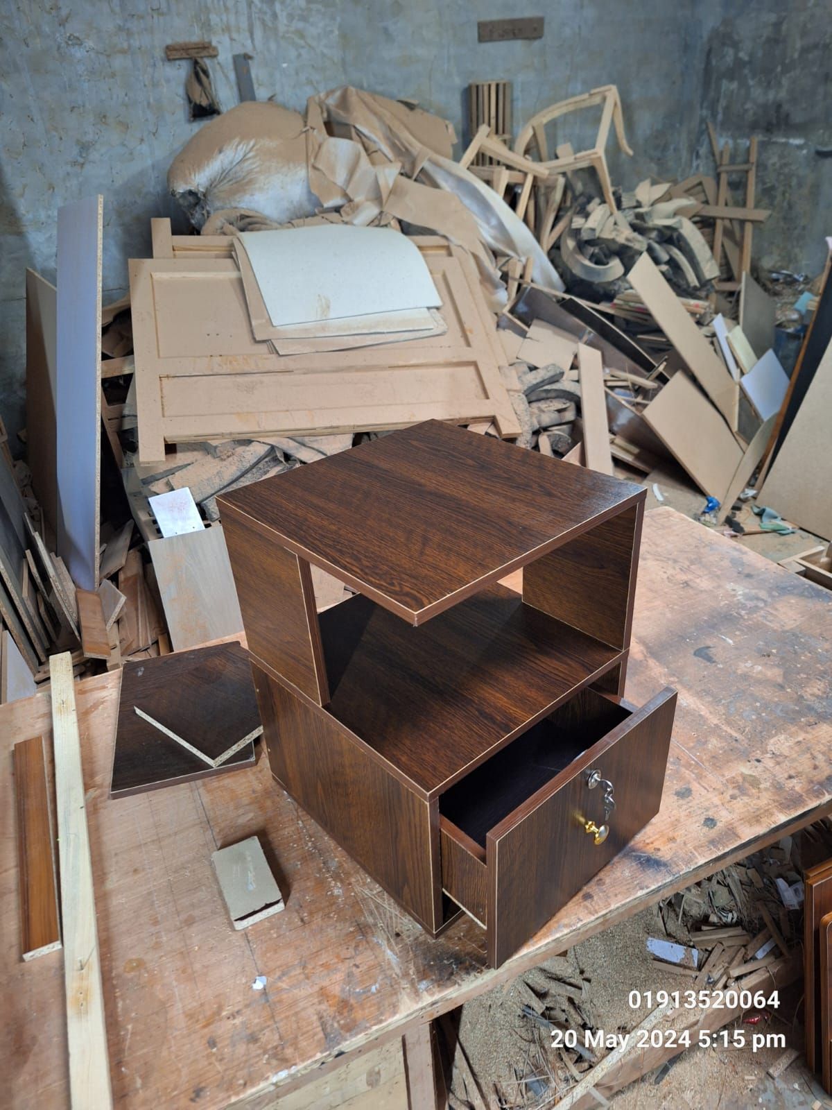 Stylish Bed side table with extra drawer 16*16*20