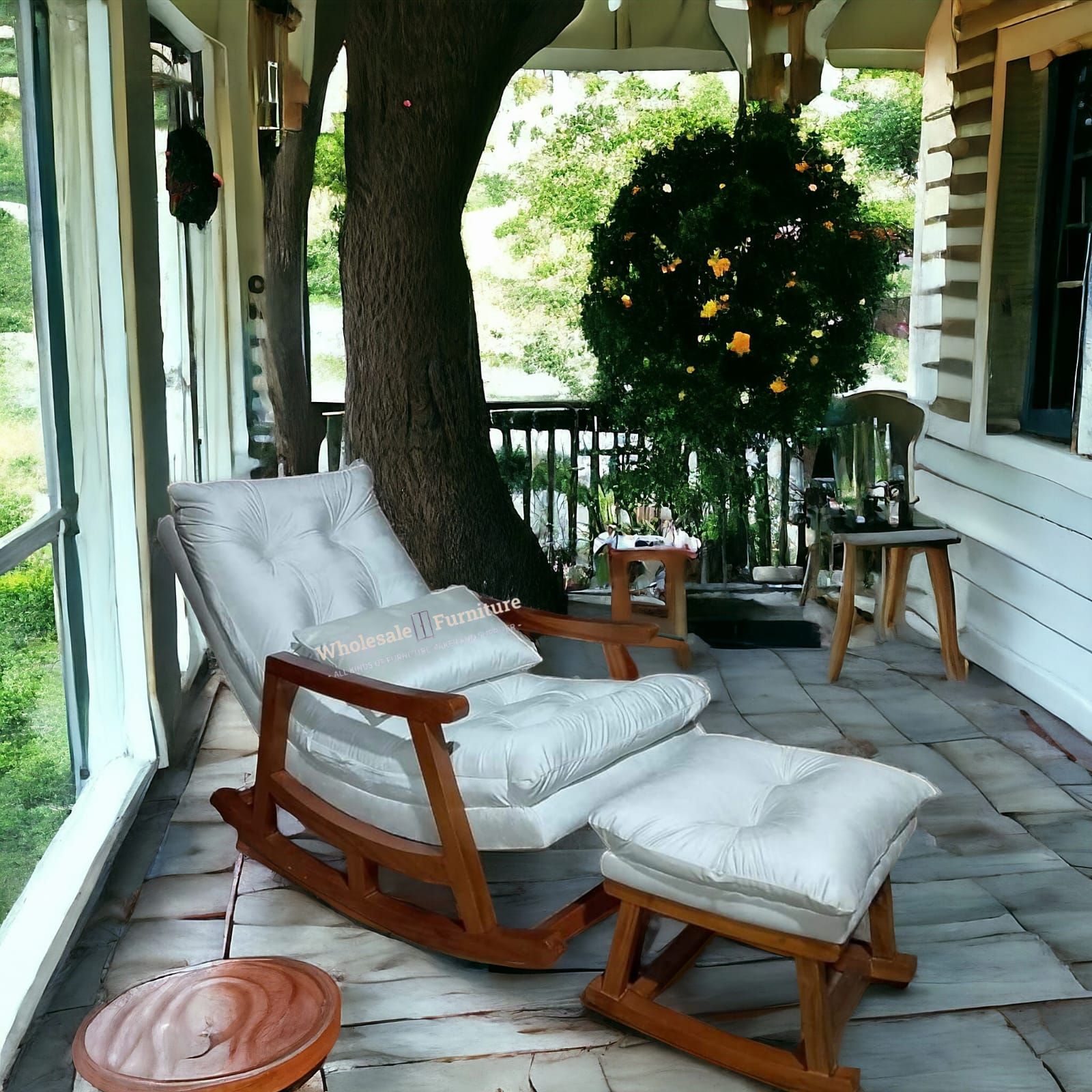 Premium Mehogoni wood  Rocking Chair