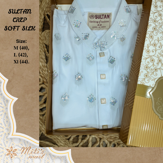 SULTAN CREP SOFT SILK PANJABI