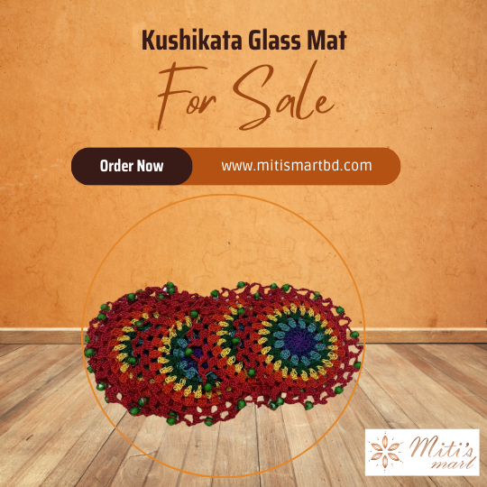 Kushikata Glass Mat ( 6 Pcs Set)