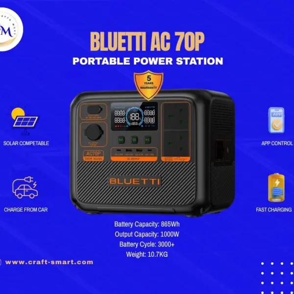 BLUETTI Premium 80 AC 70P-1000W Portable Power Station