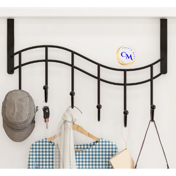 Single 6 Hook Door Organizer