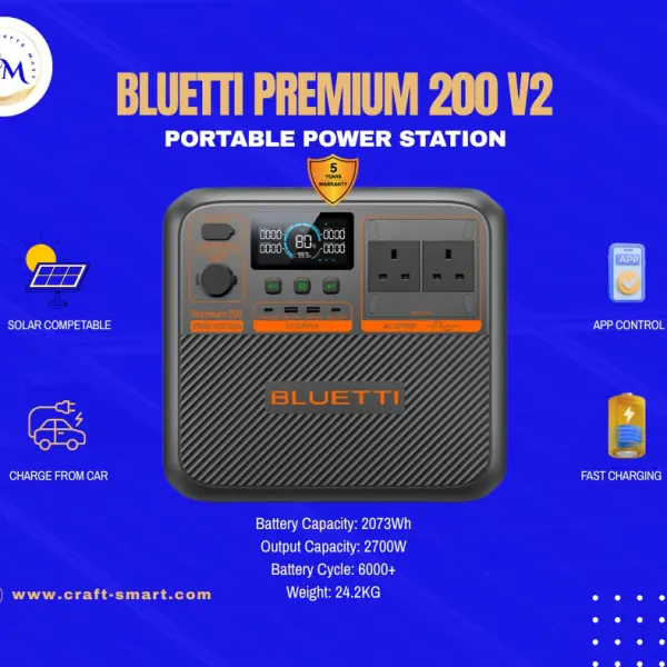 BLUETTI Premium 200 V2-2700W Portable Power Station