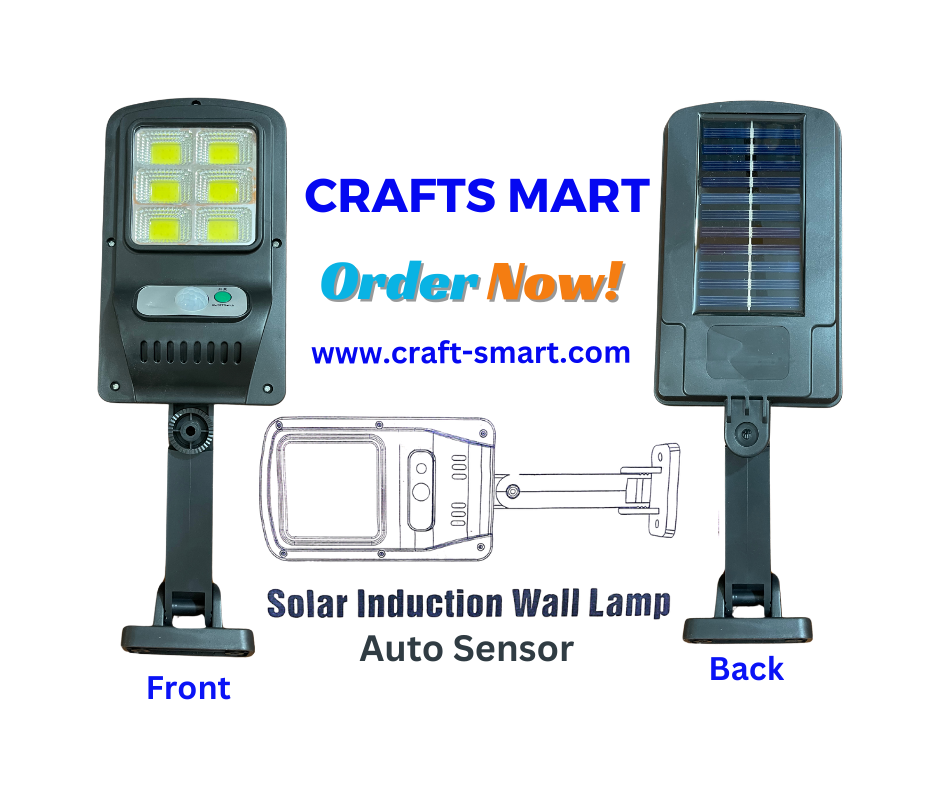 Solar Auto Sensor Wall LED Lamp (Water Proof)
