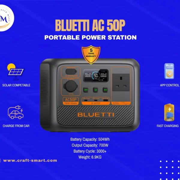 BLUETTI Premium 50 AC 50P-700W Portable Power Station