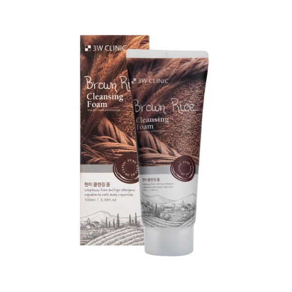 3W Clinic Brown Rice Cleansing Foam (100ml)