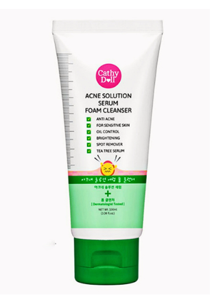 SERUM CATHY DOLL ACNE SOLUTION SERUM FOAM CLEANSER 100ML