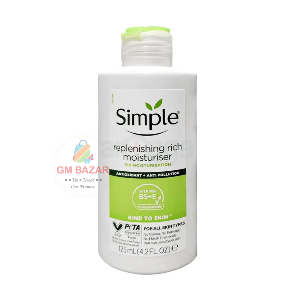 SIMPLE KIND TO SKIN REPLENISHING RICH MOISTURIZER 125ML