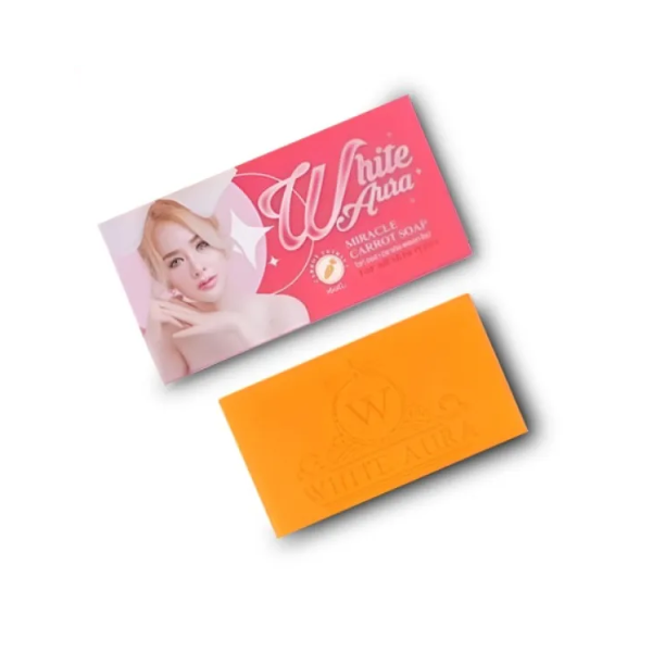 WHITENING SOAP WHITE AURA MIRACLE CARROT 160GM