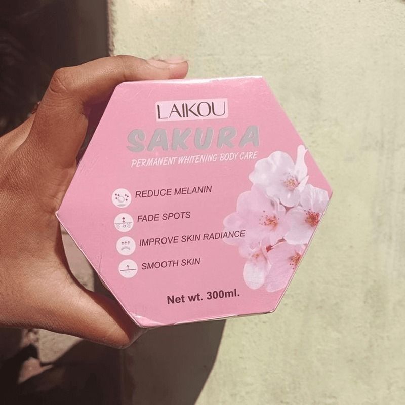 BODY WHITENING CREAM LAIKOU SAKURA PERMANENT WHITENING 300ML