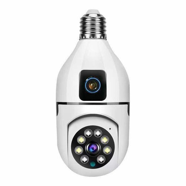 Dual Lens V380 Pro PTZ Bulb IP Night Vision Camera