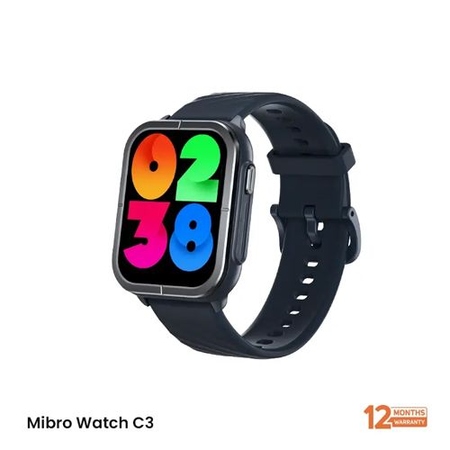 Mibro C3 Calling Smart Watch 2ATM with Dual Straps