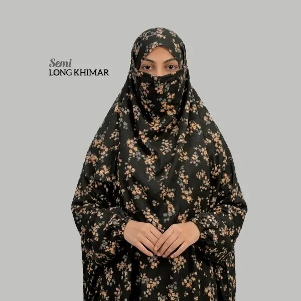 Semi Long Pocket Khimar