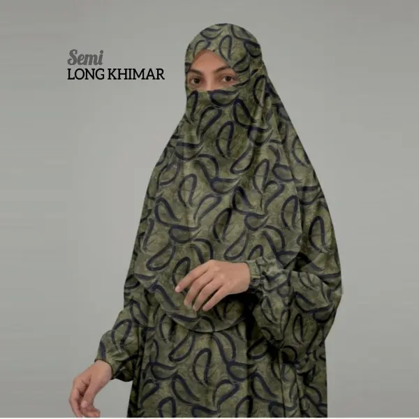 Semi Long Pocket Khimar