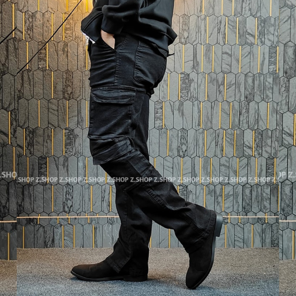 Black boot cut 8 pocket